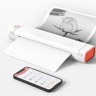 Detailed information about the product Wireless Portable Printer,M08F Bluetooth Mobile Portable Printer A4 Support 210 x 297 mm A4 Thermal Paper,Inkless Thermal Compact Printer (Orange)