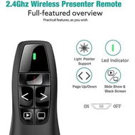 Detailed information about the product Wireless Presentation Clicker Pointer with 328FT Range for PPT and PowerPoint on Mac and Laptop