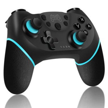 Wireless Pro Controller Compatible With Nintendo Switch (Black & Green).