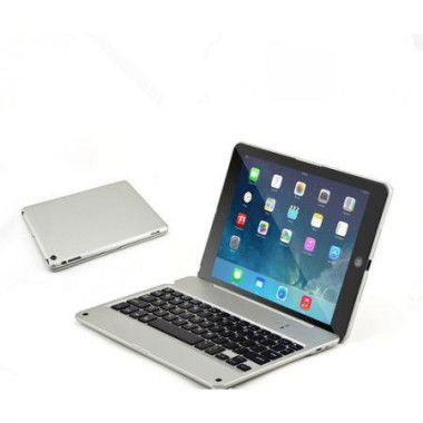 Wireless Rechargeable Bluetooth Keyboard Case Cover For IPad Air - Silver