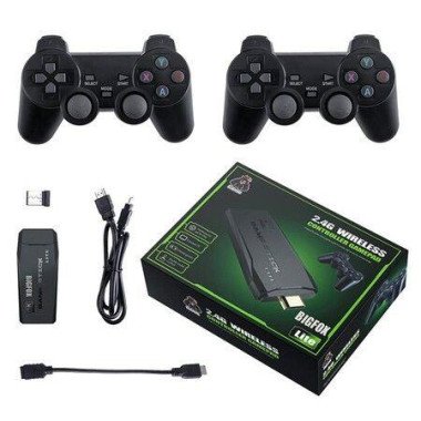 Wireless Retro Game Console Plug And Play Video Game Stick Built-in 3500+ Games Dual 2.4G Wireless Controllers - 32GB