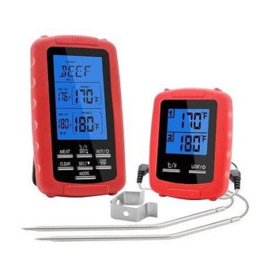 Wireless Thermometer Digital Waterproof Meat Temperature Meter With 2 Probes For Cooking Grilling BBQ