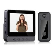 Detailed information about the product Wireless Video Doorbell, Video Intercom System Smart WiFi Video Doorbell with 4.3 Inch 1080P HD Monitor, 170 Degree Viewing Angle, Night Vision, Two Way Voice for Home Surveillance