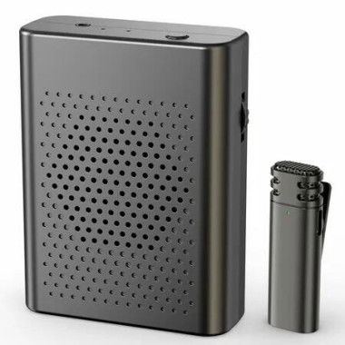 Wireless Voice Amplifier Lavalier Microphone PA System Portable Speaker Cordless Condenser Recording Mic Teacher Streaming