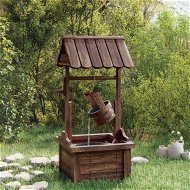 Detailed information about the product Wishing Well Fountain with Pump 57x50x112 cm Solid Wood Fir