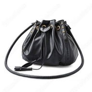 Detailed information about the product Women Bucket Tassels Handbag Messenger Flower Shoulder Bag Black