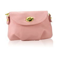 Detailed information about the product Women Leather Satchel Shoulder Handbag Pink