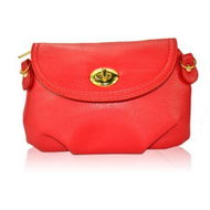 Detailed information about the product Women Leather Satchel Shoulder Handbag Red