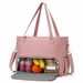 Women Lunch Bag with Laptop Compartment,Insulated Lunch Bag,Cute Casual Large Canvas Tote Bag For School,Work,Office,Casual,Color Pink. Available at Crazy Sales for $29.99