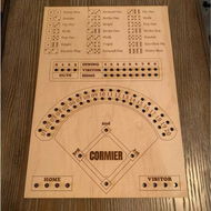 Detailed information about the product Wooden Baseball Dice Game - Wooden Baseball Board Game With Dice Marbles For Kids And Adults - Games For Family Game Night