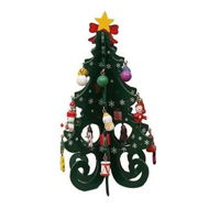 Detailed information about the product Wooden Christmas Tree Decoration,6 Pieces Vivid 3D Wooden Christmas Tree Decorations For Christmas Party,Decorative Hanging Ornaments(Green)