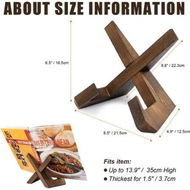 Detailed information about the product Wooden Cookbook Holder for Stylish and Convenient Recipe Display