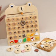 Detailed information about the product Wooden Magnetic Kids Calendar Toddler Preschool Montessori Calendar Kids Home Daily Learning Calendar Weather Season Time Mood Education Toys