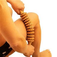 Detailed information about the product Wooden Massage Roller for Waist and Thigh