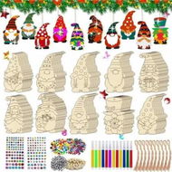 Detailed information about the product Wooden Pendants Christmas Decoration For Painting,Wooden Craft Set Christmas Tree Decoration,Wooden Christmas Pendant,For Christmas Decoration