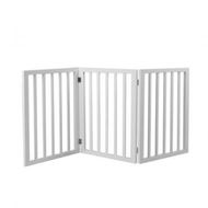 Detailed information about the product Wooden Pet Gate Dog Fence Retractable White 2000x 3MM