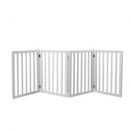 Detailed information about the product Wooden Pet Gate Dog Fence Retractable White 600x 3MM