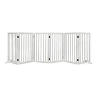 Detailed information about the product Wooden Pet Gate Dog Fence Safety White 10 Pack