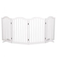 Detailed information about the product Wooden Pet Gate Dog Fence Safety White