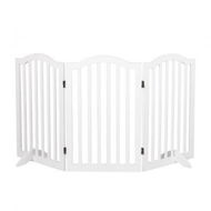 Detailed information about the product Wooden Pet Gate Dog Fence Safety White