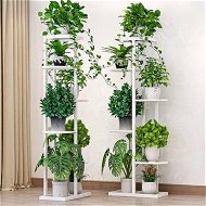 Detailed information about the product Wooden Plant Stand In/Outdoor Garden Planter Flower Pot Stand Shelf 6 LayersWood