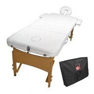 Detailed information about the product Wooden Portable Beauty Massage Table Bed 3 Fold 70cm WHITE