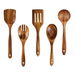 Wooden Spoons for Cooking,5 Pcs Wooden Utensils for Cooking Natural Teak Wooden Kitchen Utensils Set. Available at Crazy Sales for $24.99