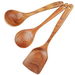 Wooden Spoons,Wooden Utensils for Cooking Natural Teak Wooden Kitchen Utensils Set Comfort Grip (3 PCS SET). Available at Crazy Sales for $19.99