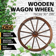 Detailed information about the product Wooden Wagon Wheel Outdoor Decoration Garden Ornaments 30