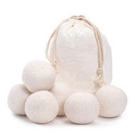 Detailed information about the product Wool Dryer Balls, Natural Fabric Softener, Reusable, Reduces Clothing Wrinkles and Saves Drying Time (6Pcs)