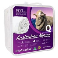 Detailed information about the product Woolcomfort Aus Made Merino Wool Quilt 500GSM 210x210cm Queen Size