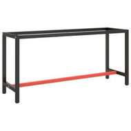 Detailed information about the product Work Bench Frame Matte Black And Matte Red 170x50x79 Cm Metal