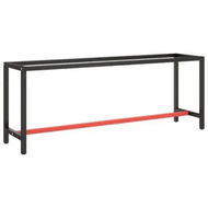 Detailed information about the product Work Bench Frame Matte Black and Matte Red 210x50x79 cm Metal