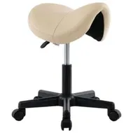 Detailed information about the product Work Stool Cream Faux Leather