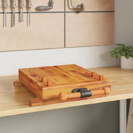 Detailed information about the product Workbench Tabletop with Vice 52x44x9.5 cm Solid Wood Acacia