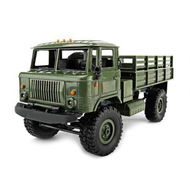 Detailed information about the product WPL B-24 1:16 2.4G DIY Mini Off-road RC Military Truck Four-wheel Drive / 10 Km/h Maximum Speed.