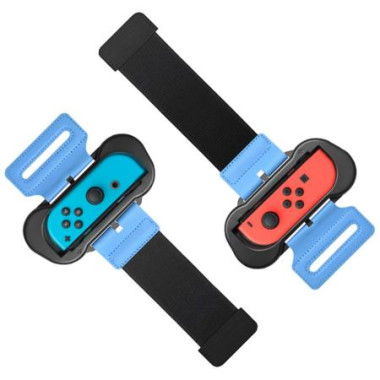 Wristbands For Just Dance 2023 2022 2021 And For Zumba Burn It Up. Compatible With Nintendo Switch For Joy-Cons & Switch OLED Model. Adjustable Elastic Strap. Two Sizes For Adults And Children. 2-pack (Black).