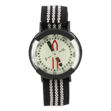 Wrist Compass, Portable Outdoor Waterproof Pressure Resistant Compass Adjustable Dial Compass Watch Glow Compass for Camping Diving Hiking
