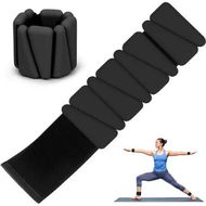 Detailed information about the product Wrist Weights Set of 2, Adjustable Silicone Workout Weights for Women and Men, Wearable Ankle Wrist Weights Suitable for Yoga Pilates and Jogging, Black