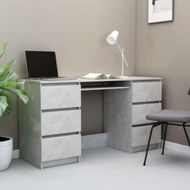 Detailed information about the product Writing Desk Concrete Grey 140x50x77 Cm Chipboard