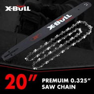 Detailed information about the product X-BULL 20'' Chainsaw Bar and Chain 0 .325 Pitch Gauge 76 Link Universal