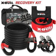 Detailed information about the product X-BULL Recovery Kit 4X4 Off-Road Kinetic Rope Snatch Strap Winch Damper 4WD13PCS