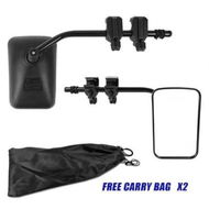 Detailed information about the product X-BULL Towing Mirrors Universal Multi Fit Clamp On 4X4 Caravan Trailer A Pair