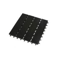 Detailed information about the product x10 Floor Tiles Plastic Decking Dark Grey