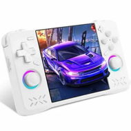 Detailed information about the product XF40H Handheld Game Console,Retro Gaming Console Preloaded Classic Games,4.0 Inch 4K HD IPS Screen Open Source Linux System (White-64G)