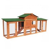 Detailed information about the product Xl Sturdy Wooden Waterproof Rabbit Hutch Chicken Coop Cage W/Up Down Ramp-204X45X84Cm
