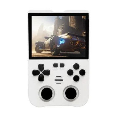 XU10 Retro Handheld Game Console with 10000+ Games , 64G 3.5 inch IPS Screen Linux System, Portable Video Game Console (White)