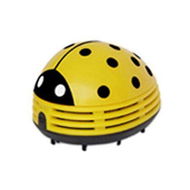 Detailed information about the product (Yellow)Cute Portable Beetle Ladybug Cartoon Mini Desktop Vacuum Desk Dust Cleaner Crumb Sweeper