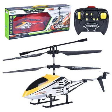 ï¼ˆYellowï¼‰Rechargeable Remote Control Helicopter, LED Light Modes, Altitude Hold, 3.5 Channel, Gyro Stabilizer,Remote Helicopter Toys for Boys and Girls