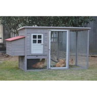 Detailed information about the product YES4PETS Grey Large Chicken Coop Rabbit Hutch Ferret Cage Hen Chook Cat House